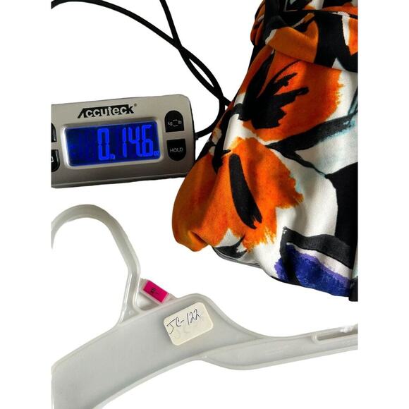 Lauren Ralph Lauren Dress Size 2 Colorful Bold Floral Print Tie Waist Jersey - Picture 12 of 12